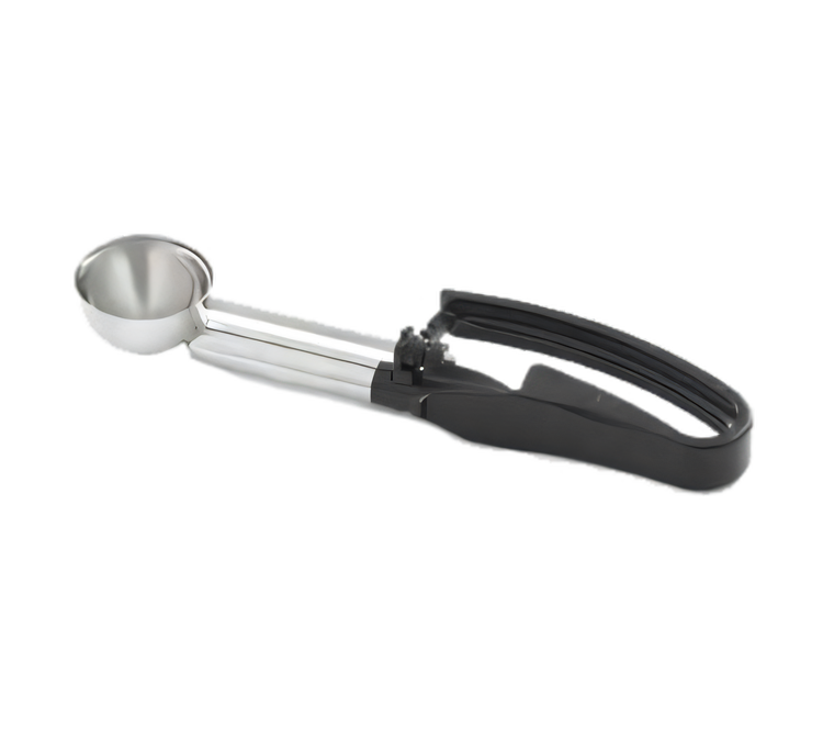 Product image #1 for Vollrath Size 30 1.13 oz Extended-Length Stainless Steel Disher with Black Ergonomic Handle