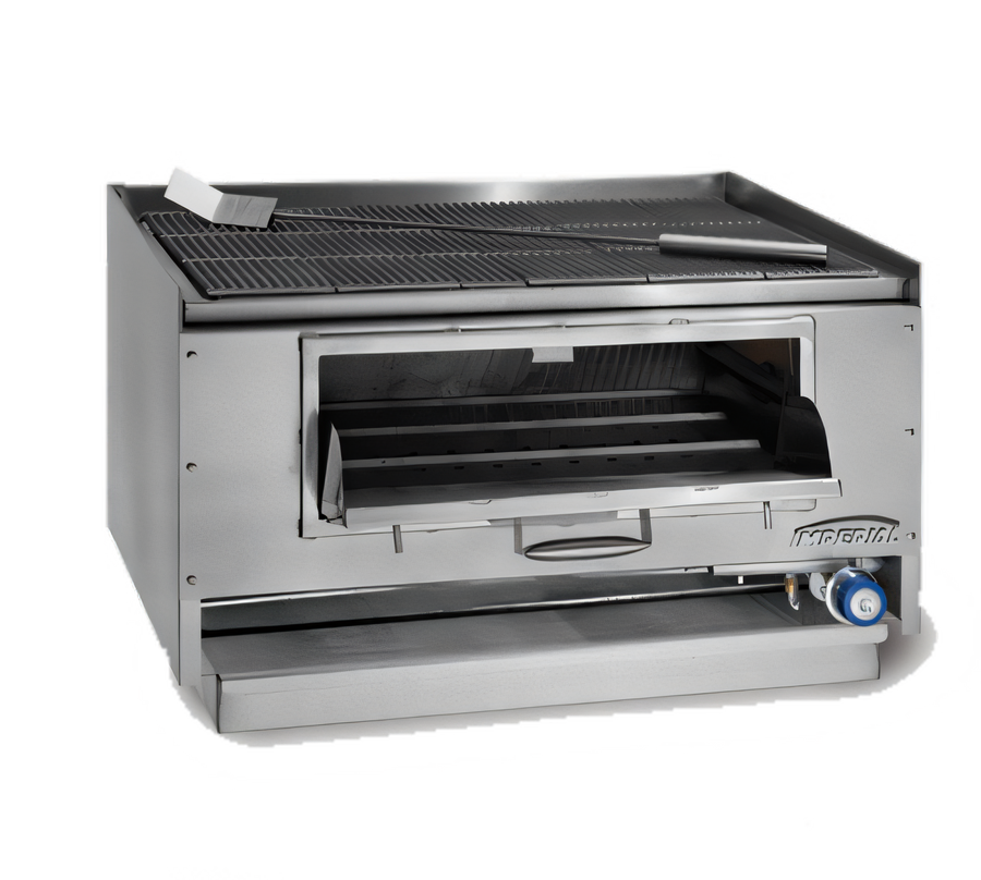 Product image #1 for Imperial MSQ-60 60-Inch Countertop Mesquite Wood Broiler with Cast Iron Grates and Gas Log Lighter