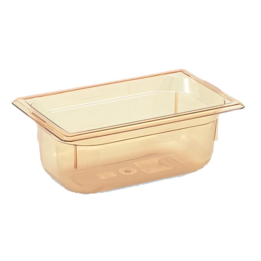 Product image #1 for Vollrath Super Pan® 1/4 GN High-Temp Amber Resin Food Pan, 2-1/2 Inch Deep