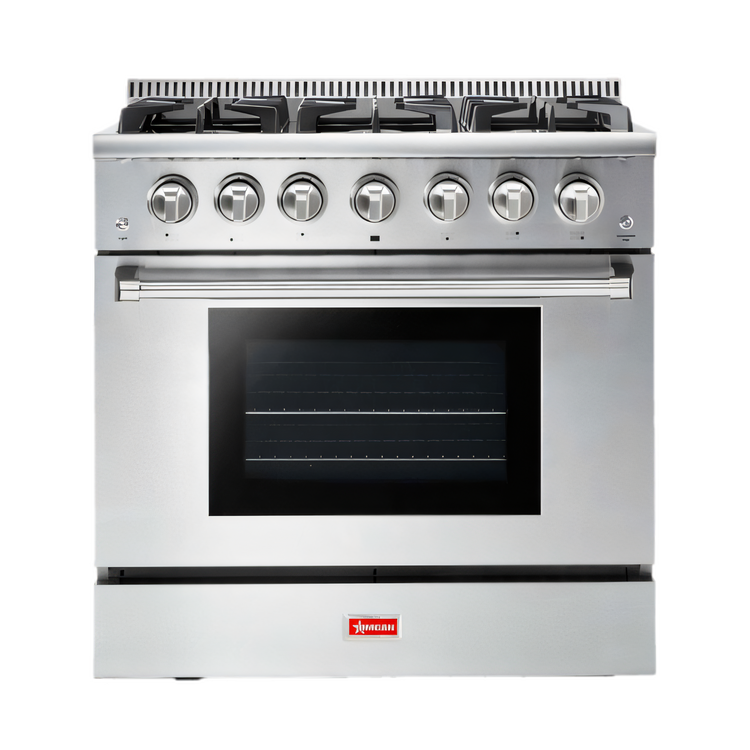 Product image #1 for Omcan USA 36-Inch Natural Gas Residential Range with 6 Sealed Burners and 5.2 Cu. Ft. Convection Oven
