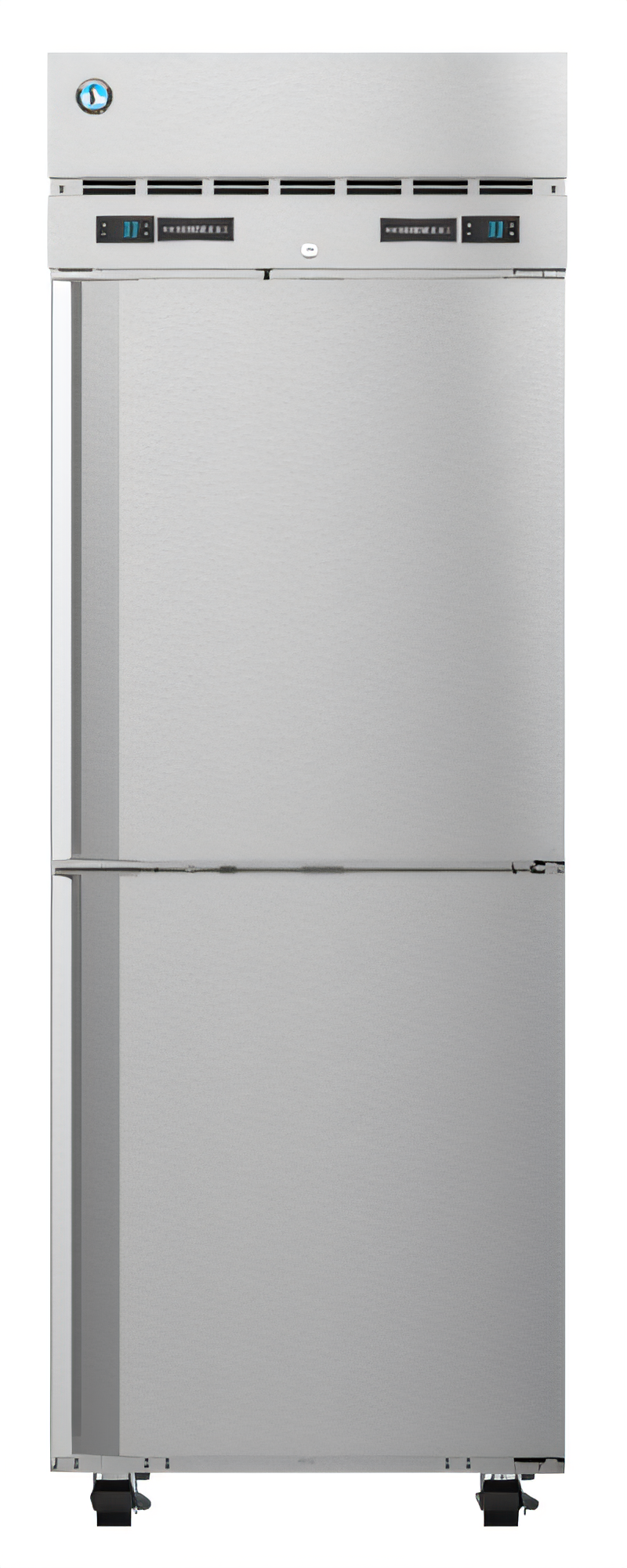Product image #1 for Hoshizaki Steelheart One-Section Dual Temp Reach-In Refrigerator/Freezer with Half-Height Solid Doors, Top Mount