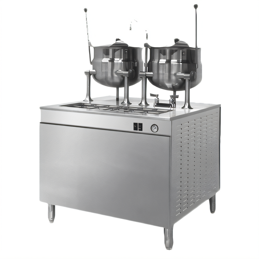 Product image #1 for Cleveland Range Electric Kettle/Cabinet Assembly with 24-Inch Standard-Height Base, One 6-Gallon Kettle, and 24 kW Steam Boiler