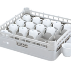 Thumbnail image #1 for Vollrath Signature 5267611 Full-Size 16-Compartment Polypropylene Cup Rack, Light Green Case of 4