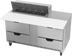 Thumbnail image #1 for 60-Inch Two-Section 16 Cu. Ft. Sandwich Top Refrigerated Counter with 4 Drawers and 10-Pan Top