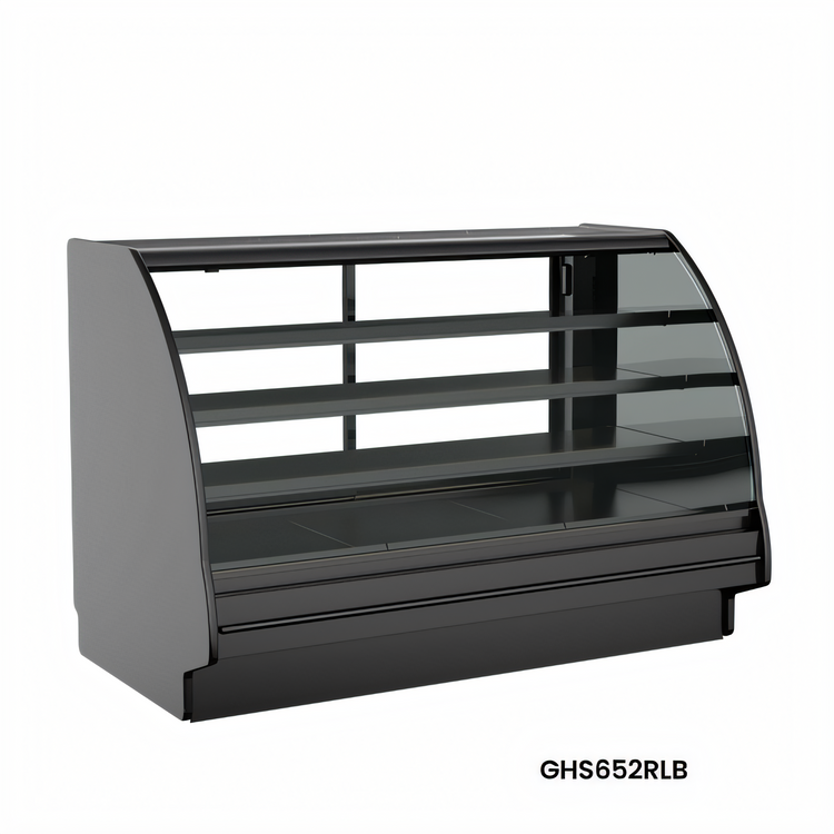 Product image #1 for Fusion Curved Glass Refrigerated Service Case with Remote DX Refrigeration, 148-1/2-Inch Wide