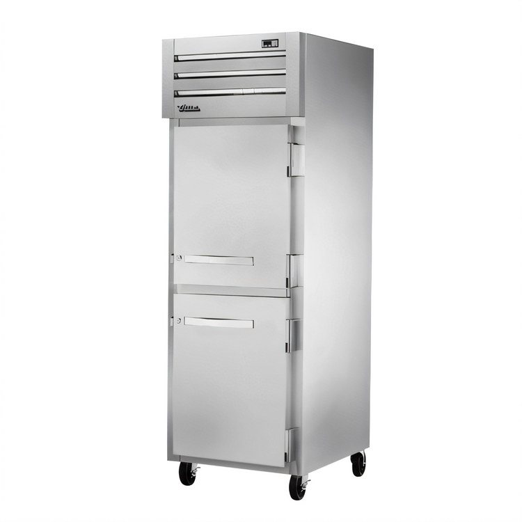 Product image #1 for True SPEC SERIES One-Section Reach-In Freezer with Two Solid Half Swing Doors, Top-Mounted Self-Contained R290 Refrigeration