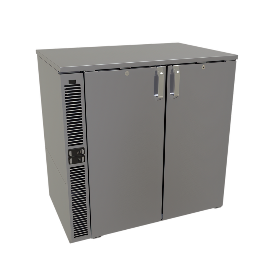 Product image #1 for Glastender C2SB36 36-Inch Two-Zone Side-Serviced Back Bar Cooler