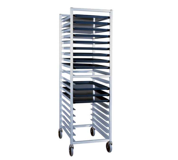 Product image #1 for New Age Full-Height Open-Sided Aluminum Bun Pan Rack for 18 x 26 Inch Sheet Pans, End Loading, 20-Pan Capacity