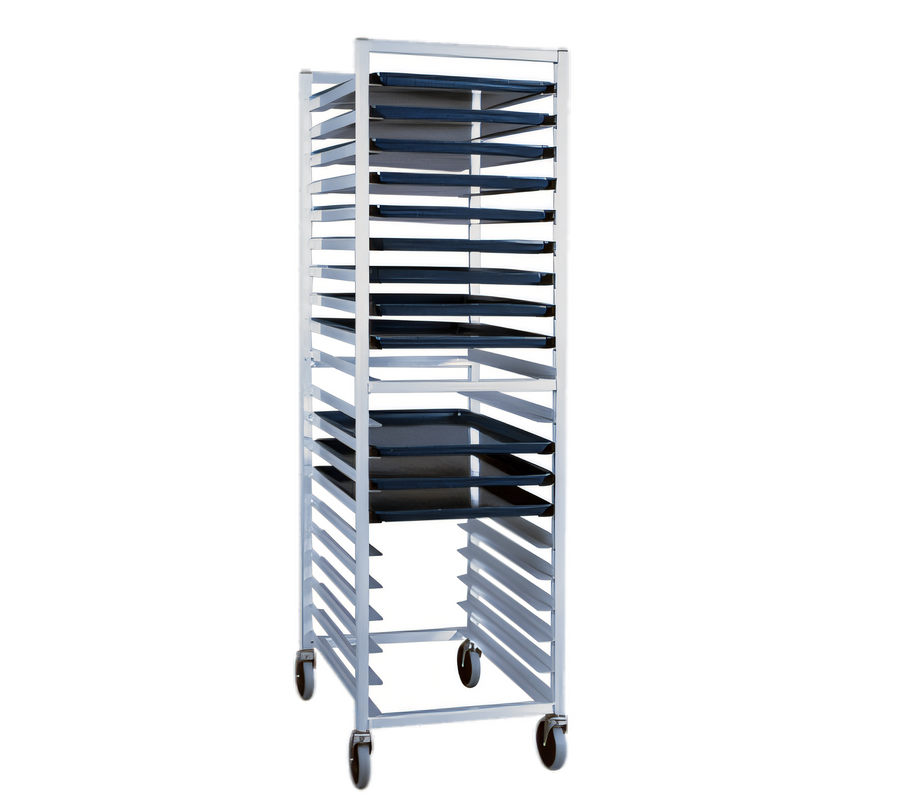 Product image #1 for New Age Full-Height Open-Sided Aluminum Bun Pan Rack for 18 x 26 Inch Sheet Pans, End Loading, 20-Pan Capacity
