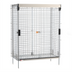 Thumbnail image #1 for Metro Super Erecta Stationary Wire Security Cage with Sliding Doors, Chrome Finish, 50-1/2 x 28-1/2 x 66-13/16 In.