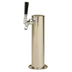 Thumbnail image #1 for Micro Matic Countertop Single 3-Inch Column Glycol-Cooled Draft Beer Tower, 1 Faucet, Polished Stainless Steel