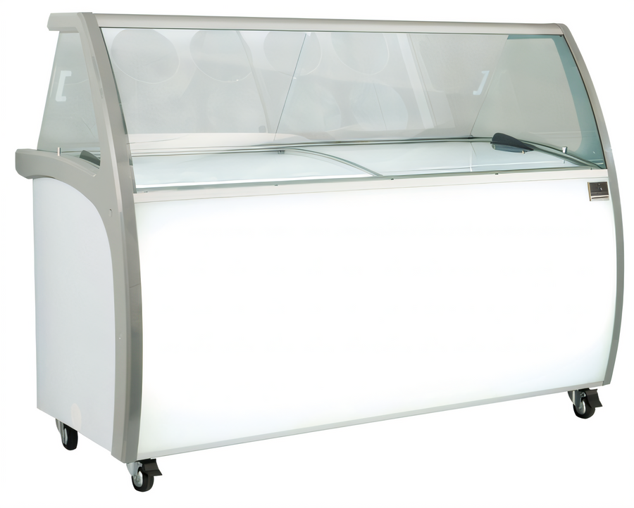 Product image #1 for Kelvinator Commercial 10-Tub Front-of-House Ice Cream or Gelato Dipping Cabinet, 67-3/4 Inch Wide