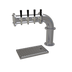 Thumbnail image #1 for Glastender Countertop Pipe Cantilever Draft Dispensing Tower with 4 Stainless Steel Faucets, Air-Cooled