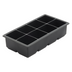Thumbnail image #1 for Winco Silicone Ice Cube Tray with 8 Square 2-Inch Compartments, Black