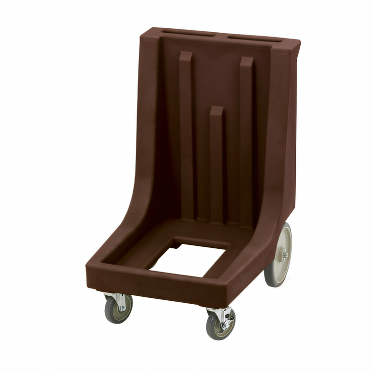 Product image #2 for Cambro Camdolly Beverage Server Dolly with Handle and Big Rear Wheels, 350 lb Capacity, Dark Brown