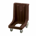 Thumbnail image #2 for Cambro Camdolly Beverage Server Dolly with Handle and Big Rear Wheels, 350 lb Capacity, Dark Brown