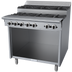 Thumbnail image #1 for Garland Cuisine Series Heavy Duty 36-Inch Natural Gas Step-Up Range with 6 Open Burners and Storage Base