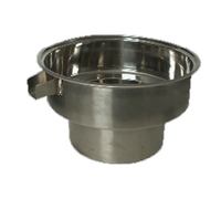Town Equipment 33 Quart Stainless Steel Overflow Blanch Pot for 16-Inch Steam Cooker Chamber