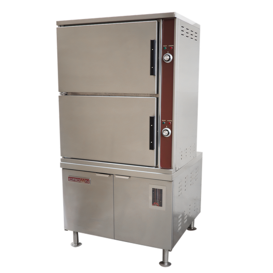 Product image #1 for Crown GCX-24 Two-Compartment Full-Size Gas Boiler-Based Convection Steamer
