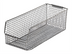 Thumbnail image #1 for Quantum Rectangular Chrome Mesh Stack & Hang Bin, 15 x 6 x 5 Inches