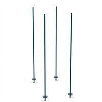 Metro qwikTRAK HD High Density Track Shelving Stationary Intermediate Unit Kit with 74-Inch Posts