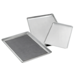 Thumbnail image #1 for Advance Tabco 18-A-26 Full-Size 16 Gauge Aluminum Bun Pan, Solid, Uncoated, 18 x 26 x 1 Inches Case of 12