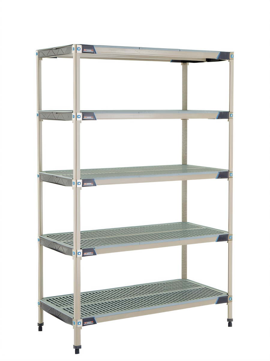 Product image #1 for MetroMax i 5-Tier Open Grid Polymer Starter Shelving Unit, 48W x 24D x 74H