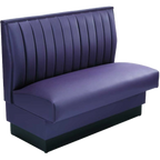Thumbnail image #1 for ATSMFG ATS AT&S-ASWB-W42-12CH GR8 William Wall Booth, 42" high, 12-channel back, removable sinuous spring seat with connecting links, upholstered