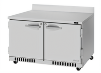 Turbo Air PRO Series 48-1/4-Inch Two-Section Front Breathing Worktop Freezer with Solid Swing Doors