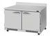 Thumbnail image #1 for Turbo Air PRO Series 48-1/4-Inch Two-Section Front Breathing Worktop Freezer with Solid Swing Doors