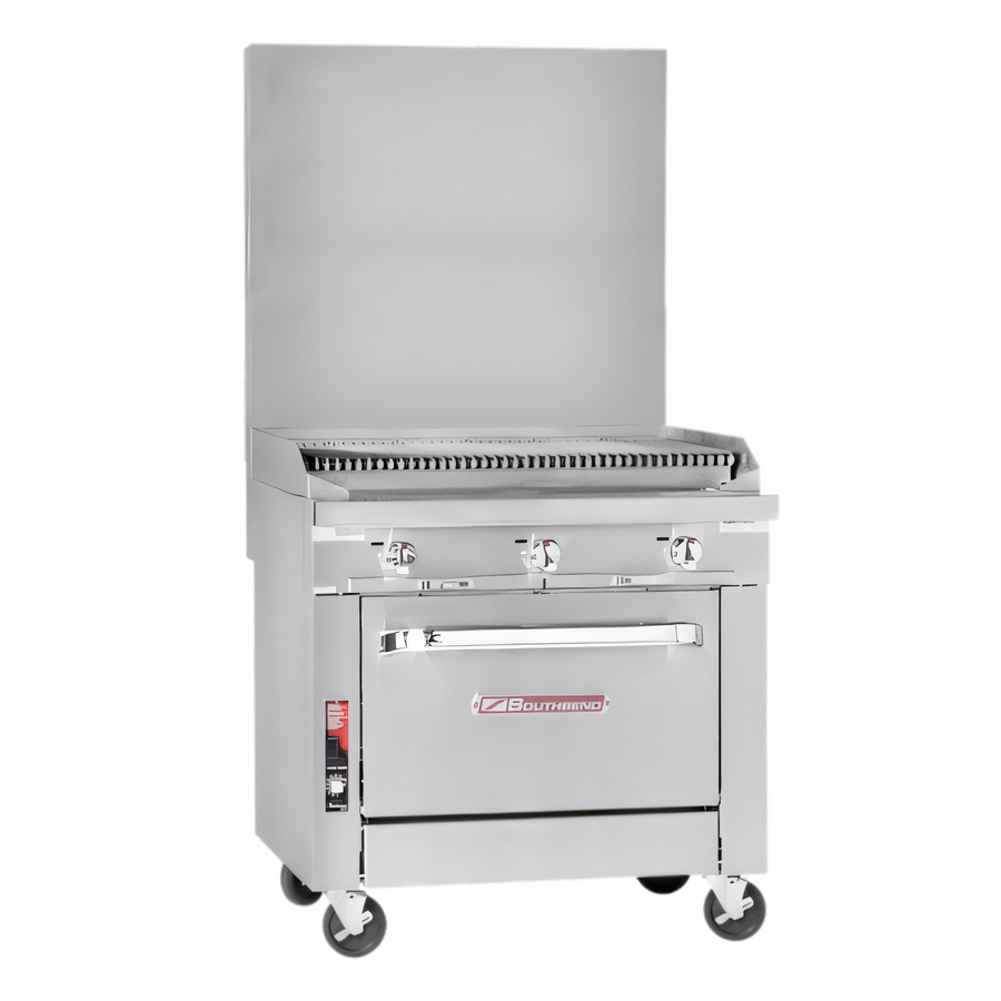 Product image #1 for Southbend Platinum 36-Inch Heavy Duty Gas Range with Charbroiler and Standard Oven