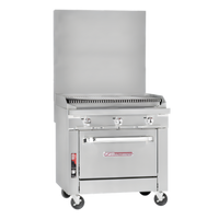 Southbend Platinum 36-Inch Heavy Duty Gas Range with Charbroiler and Standard Oven