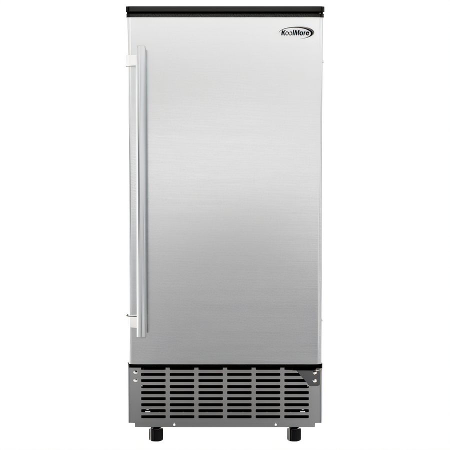 Product image #1 for KoolMore 15-Inch Stainless Steel Built-In/Freestanding Undercounter Ice Maker with 25 lb Bin, 75 lb/Day Production