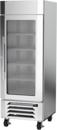 Victory UltraSpec 1-Section Reach-In Glass Door Merchandiser Freezer, 25.5 Cu. Ft., Self-Contained, Bottom-Mount