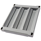Thumbnail image #1 for Cambro Camshelving® CSWRC14P4151 Wine Rack Cradles, 4-Piece, 14-inch, Gray, No Connectors