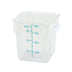 Thumbnail image #1 for Winco 4 Qt Clear Square Polycarbonate Food Storage Container, Container Only