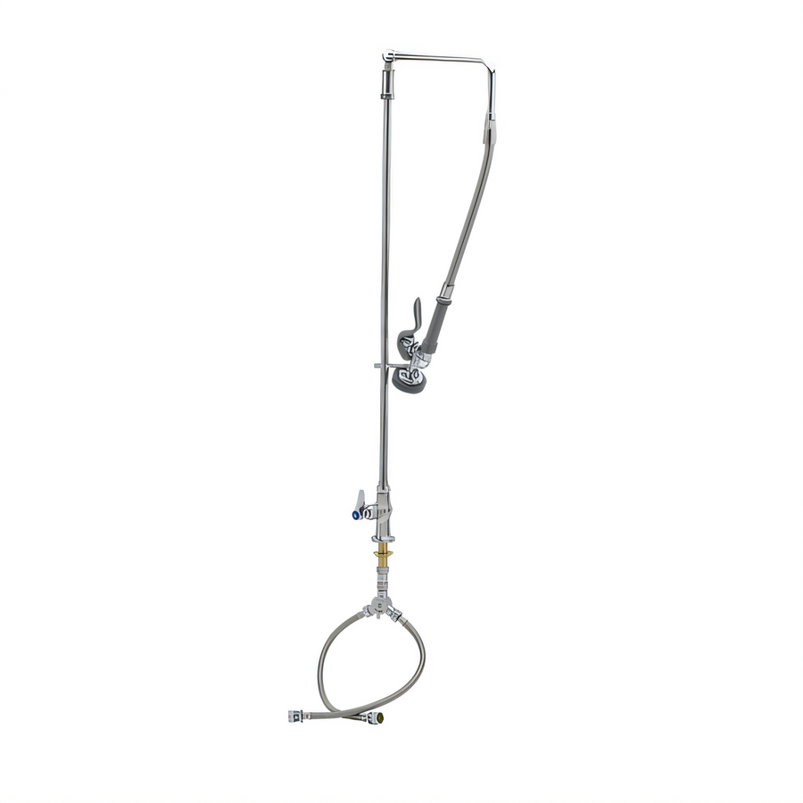 Product image #1 for T&S Brass EasyInstall Single-Hole Deck Mount Pre-Rinse Unit with 32-Inch Riser and Swivel Arm