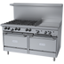 Thumbnail image #1 for Garland Signature G Starfire Pro Series 60-Inch Gas Restaurant Range with 6 Open Burners, 24-Inch Griddle and 2 Standard Ovens