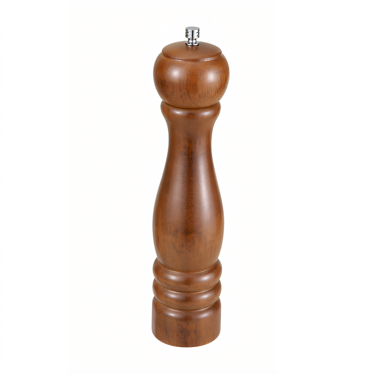 Product image #1 for Winco 10 Inch Rubberwood Pepper Mill with Zinc Alloy Grinder