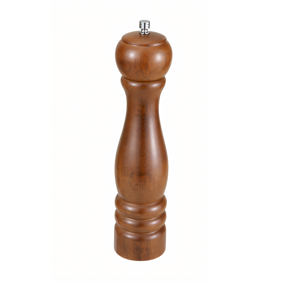 Product image #1 for Winco 10 Inch Rubberwood Pepper Mill with Zinc Alloy Grinder