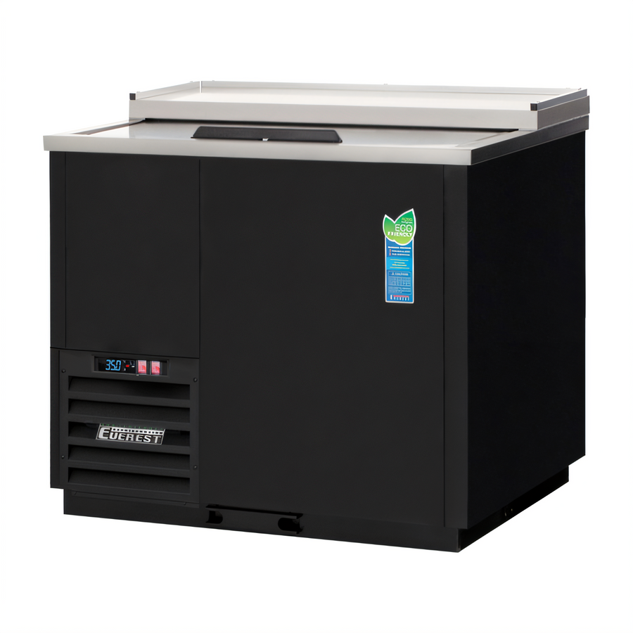 Product image #1 for Everest Refrigeration EGC37 Solid Slide Lid Glass and Plate Chiller, 11.0 Cu. Ft., 36-3/4 Inch Wide