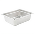 Thumbnail image #1 for Winco Half-Size Solid 4-Inch Deep 23-Gauge Anti-Jamming 18/8 Stainless Steel Steam Table Pan