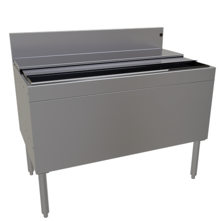 Product image #1 for Glastender Extra Deep 42-Inch W x 24-Inch D Underbar Ice Bin with 10-Circuit Cold Plate