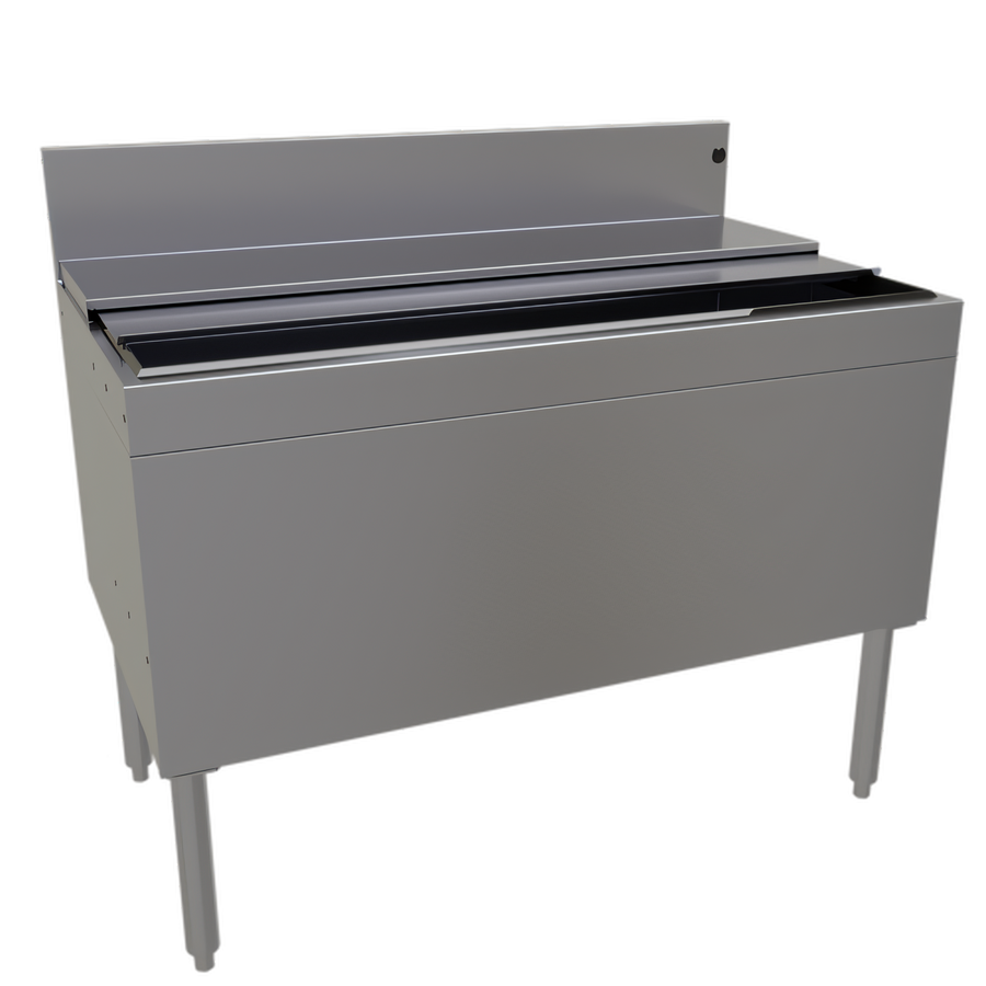 Product image #1 for Glastender Extra Deep 42-Inch W x 24-Inch D Underbar Ice Bin with 10-Circuit Cold Plate