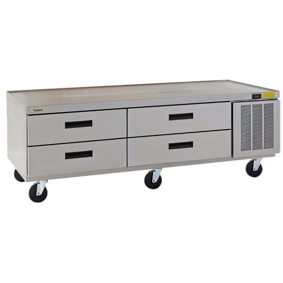 Product image #1 for Delfield Low Profile 60-Inch Refrigerated Equipment Stand with 4 Drawers and Casters