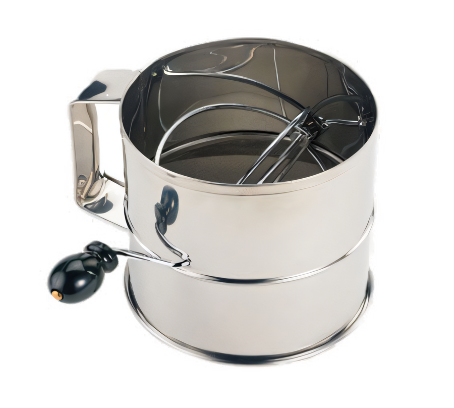 Product image #1 for Crestware Rotary Stainless Steel Flour Sifter, 8 Cup with Sifting Screen