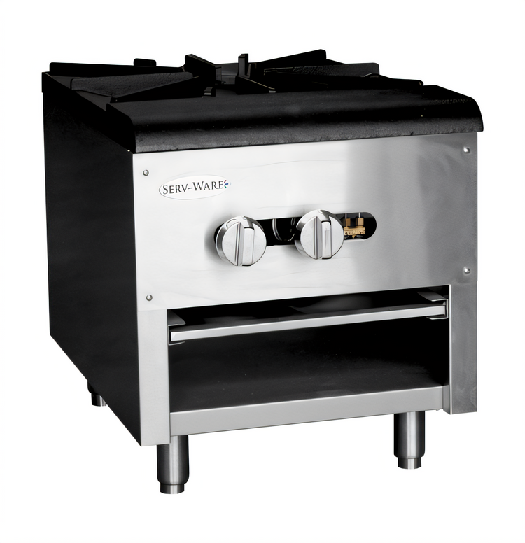 Product image #1 for Serv-Ware SSSP-1 Single Burner Natural Gas Stock Pot Range