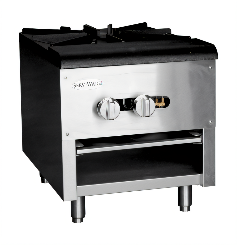 Product image #1 for Serv-Ware SSSP-1 Single Burner Natural Gas Stock Pot Range