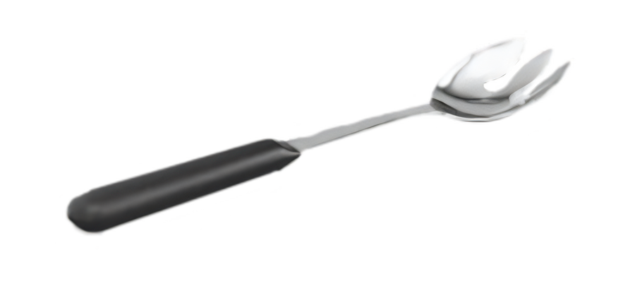 Product image #1 for Kool-Touch® Notched Hollow-Handled Stainless Steel Buffet Serving Spoon