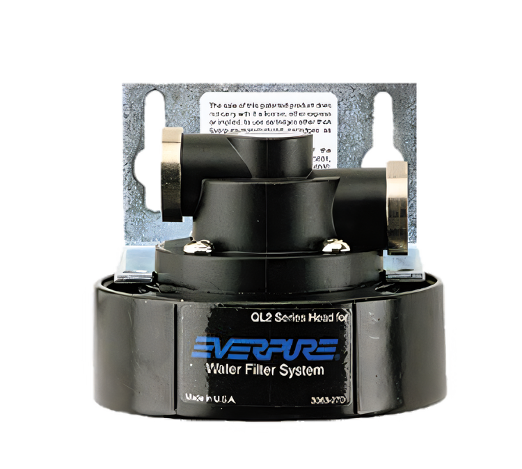 Product image #1 for Everpure QL2 Single Water Filter Head Assembly with Mounting Bracket, 3/8 Inch NPT